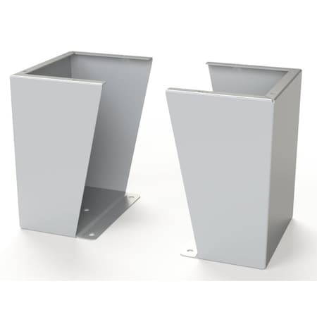 Saginaw Control & Engineering Floor Stand Kit, 15 in. H x 12 in. W x 9.12 in. L, Carbon Steel, 1 PR SCE-FK1512LG